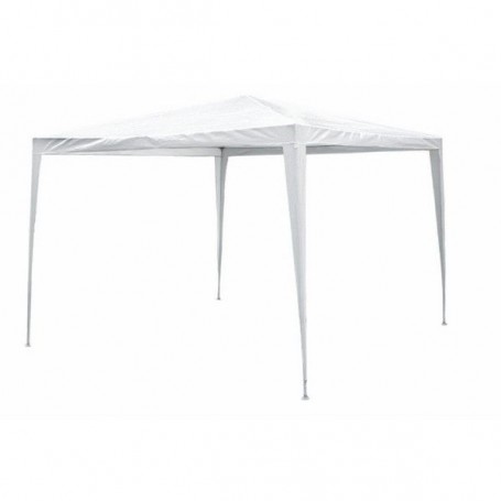 GAZEBO BIANCO 3X3 M CON STRUTTURA METALLICA DA GIARDINO