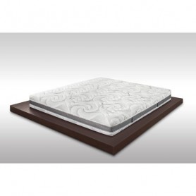 MATERASSO PIAZZA E MEZZA ALOEMEMORY TRIPLO STRATO MEMORY FOAM CON ALOE 120x190x25