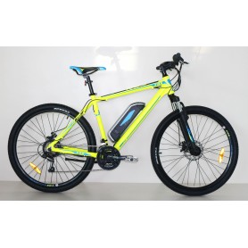 MOUNTAIN BIKE ELETTRICA  21 VELOCITÁ GIALLA