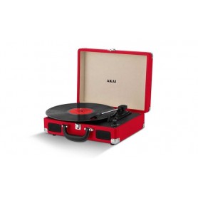 GIRADISCHI VINTAGE AKAI ROSSO