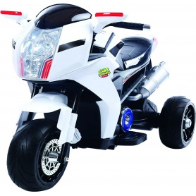 MOTO ELETTRICA BIANCA 6 VOLT PER BAMBINI