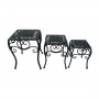 SET 3 TAVOLINI DA GIARDINO IN FERRO BATTUTO