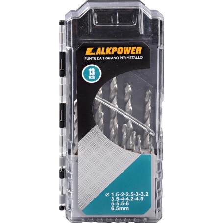 ALKPOWER - PUNTE TRAPANO PER METALLO