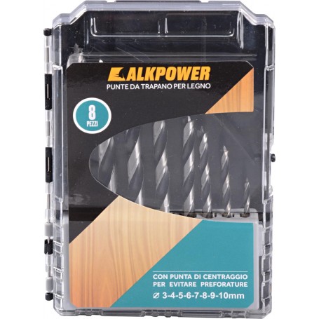ALKPOWER - PUNTE TRAPANO PER LEGNO