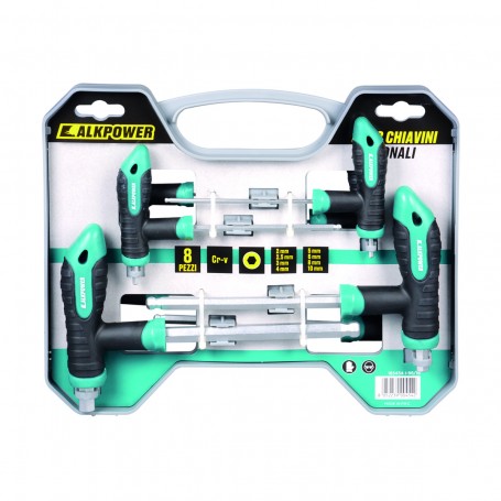 ALKPOWER - SET 8 CHIAVINI ESAGONALI