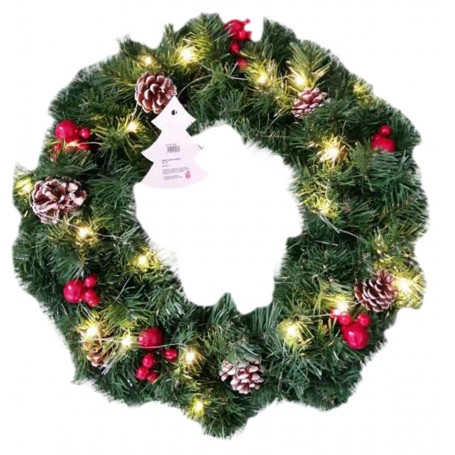 CORONA NATALIZIA ADDOBBATA