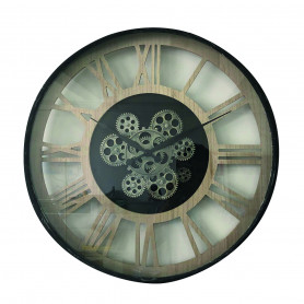 OROLOGIO DA PARETE CON INGRANAGGI A VISTA