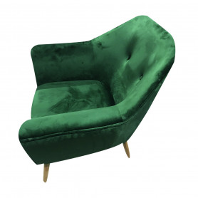 MD CASA - POLTRONA IN VELLUTO VERDE