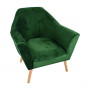 MD CASA - POLTRONA IN VELLUTO VERDE