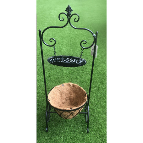 PORTAVASO IN FERRO E COCCO